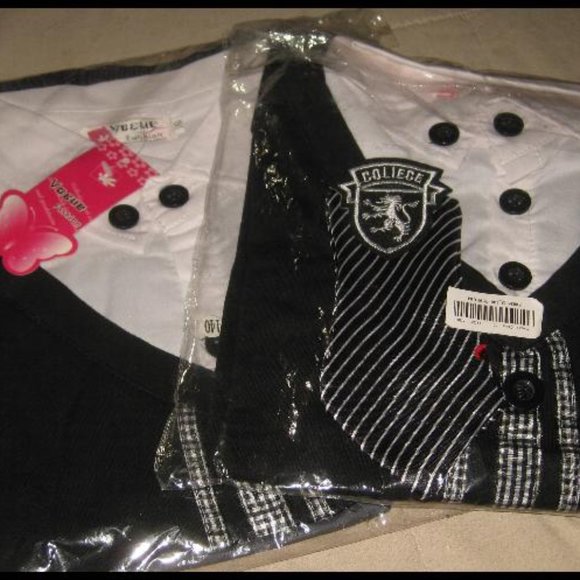 New BOYS TODDLER 3pc Elegant SHORTS TOP & TIE Set Set Black Gray White Sz 140 - Picture 5 of 6